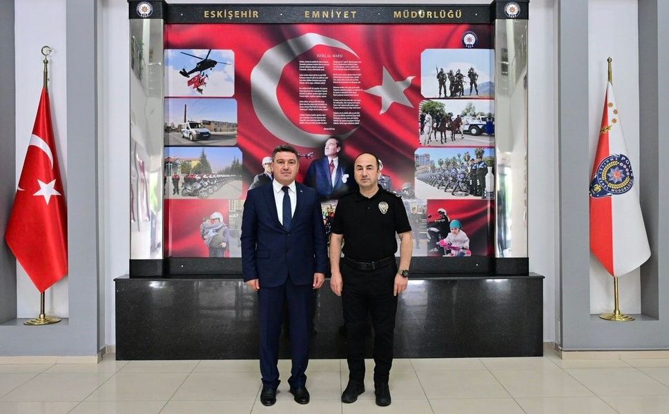 Yargıtay'a atanan Başsavcı Karakülah'tan Emniyet Müdürü Yılmaz'a veda ziyareti