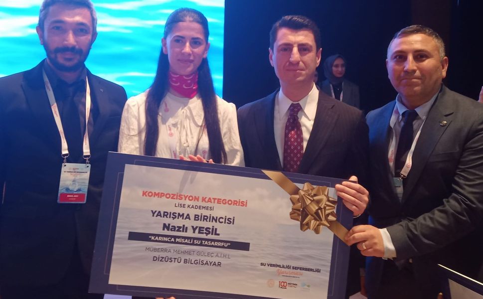 Beylikova 'lı Nazlı Yeşil Su Verimliliği Yarışmasında Türkiye birincisi oldu