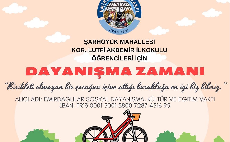 Emirdağlılar Vakfından  Bir Sosyal Sorumluluk Adımı Daha