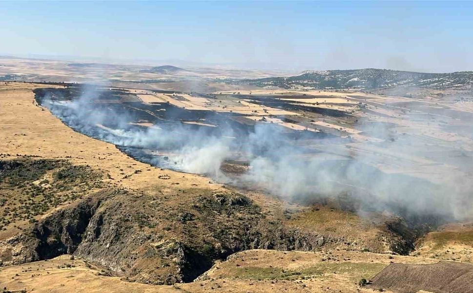 Seyitgazi'de 3 köye yayılan yangına havadan ve karadan müdahale sürüyor