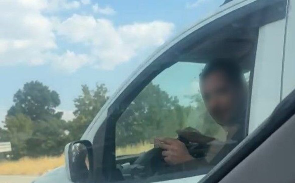 Eskişehir'de trafikteki kavga kamerada