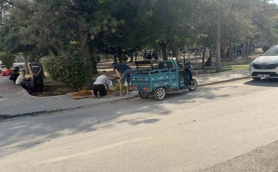 Parkta döner bıçaklı saldırı