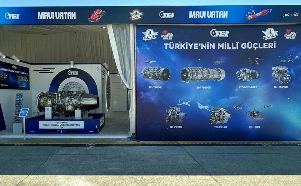 TEI, millî motorları ve üretim kabiliyetleriyle TEKNOFEST Mavi Vatan'da