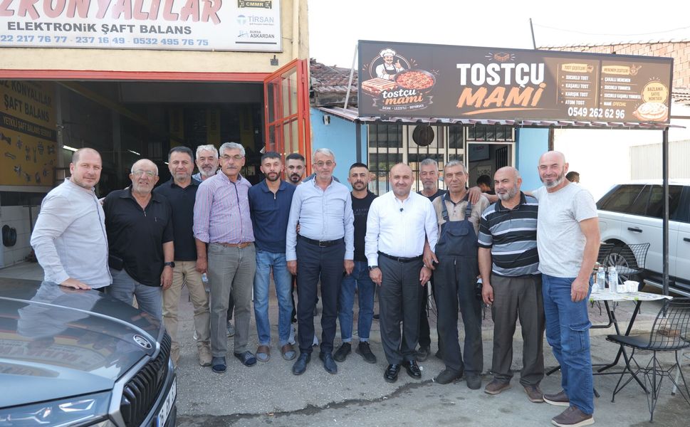 Albayrak’ın Sanayi Buluşması: Geçmişin Çırağına Bugünün Esnafından Yoğun İlgi