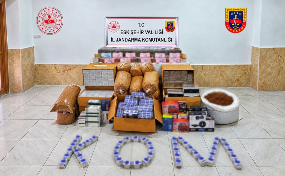 Eskişehir'de on binlerce kaçak sigara ürünü ele geçirildi