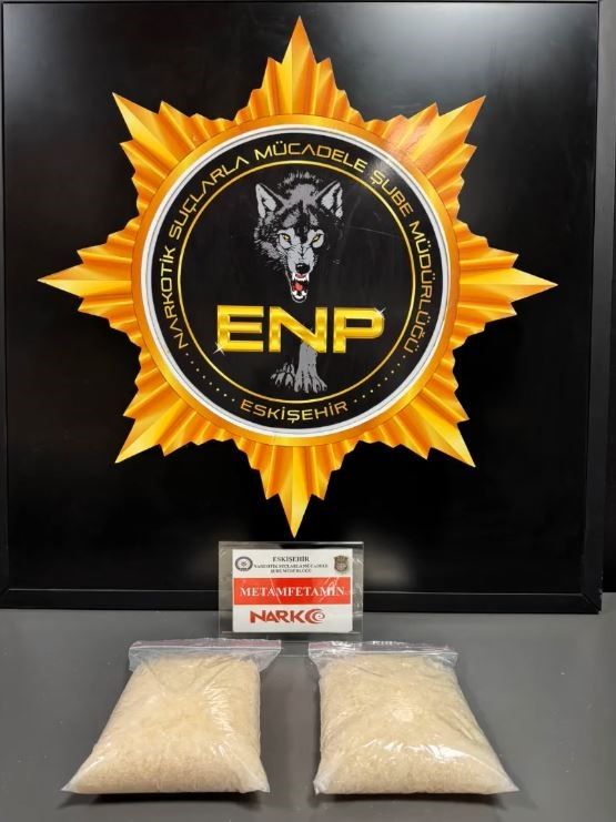 Eskişehir'de uyuşturucu operasyonu: 2 kilo metamfetamin ele geçirildi